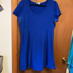 Blue skater dress